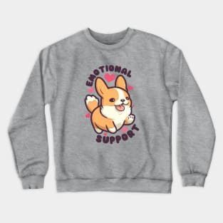 Emotional Support Corgi Crewneck Sweatshirt